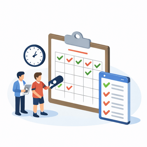 チームで練習日程を管理する画面